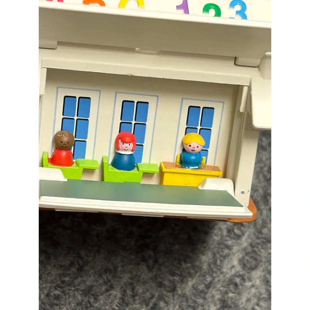 Hallmark Keepsake Fisher-Price Ornament Lot School Clock See N Say Fun Jet 4pc